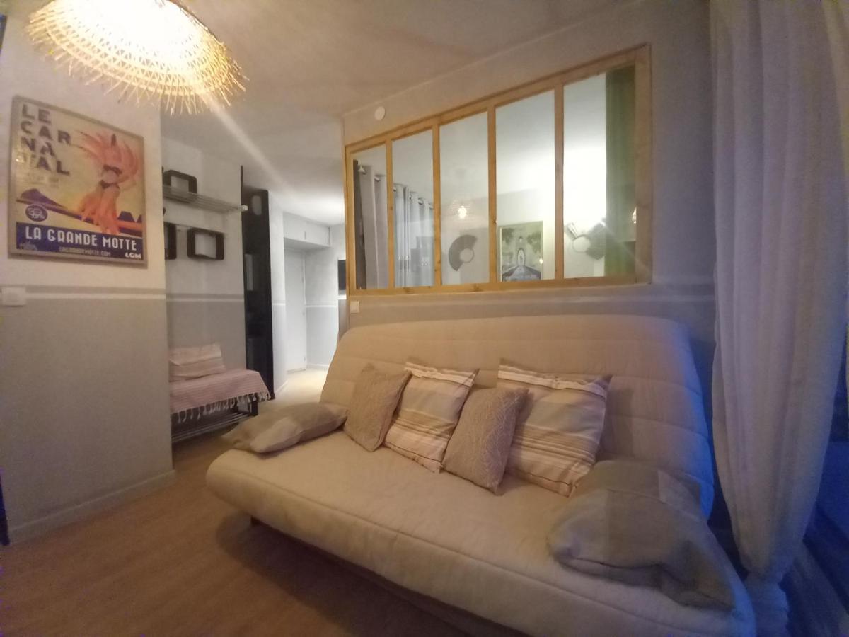 Rose Cote Mer Studio Et Garage, Entree Autonome Apartman La Grande-Motte Kültér fotó